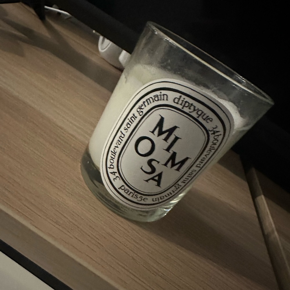 Diptyque mimosa candle barely used